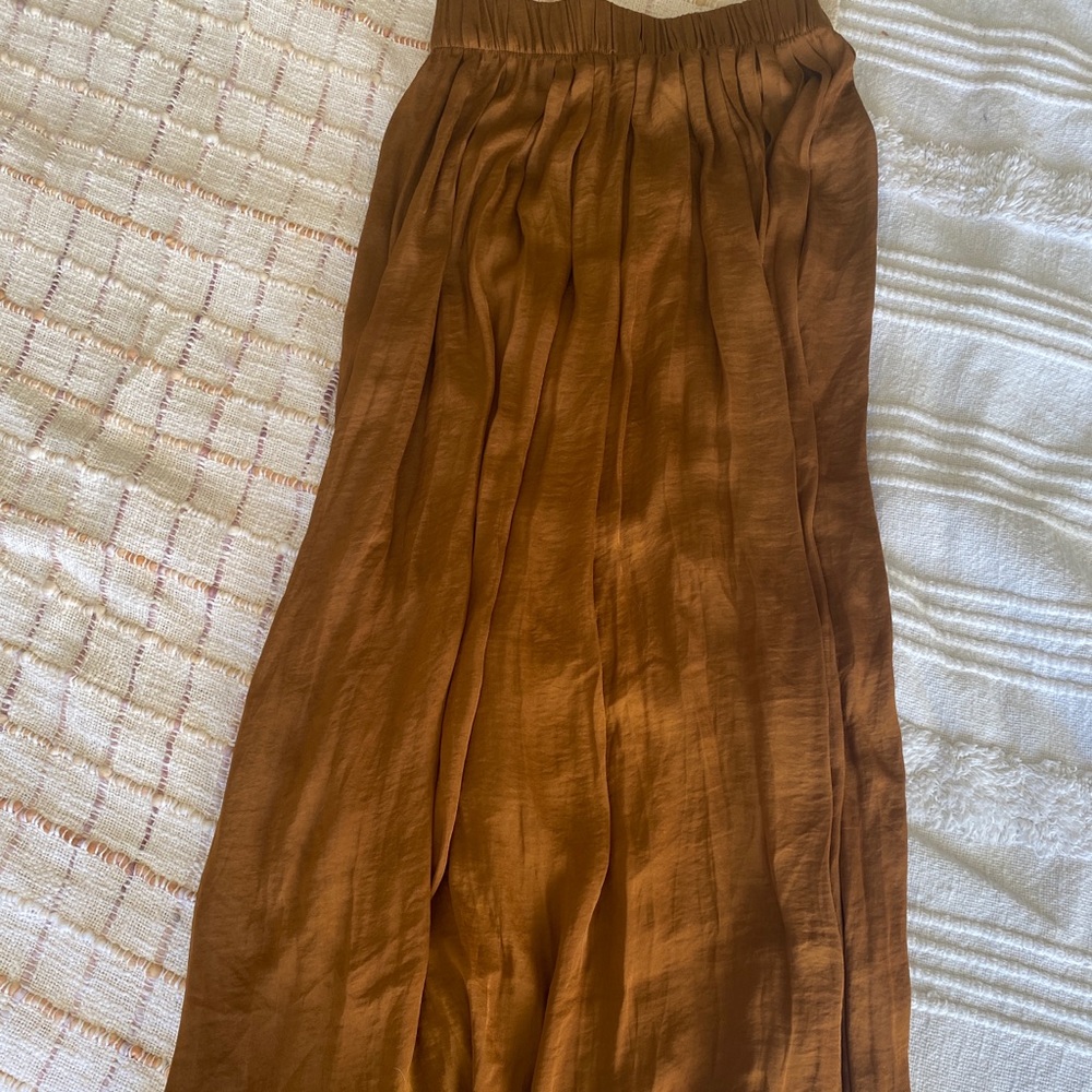 Dark gold/brown topshop skirt - Picture 4 of 4